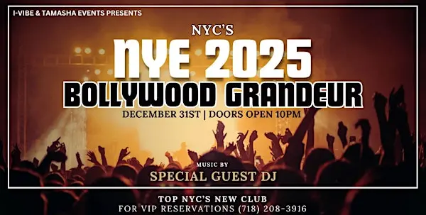 South Asian New Year’s Eve 2025–2026: Top Desi & Bollywood Parties in NYC, NJ, Long Island & Connecticut